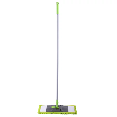 Швабра с флаундером 40см, черенок 110см евро, насадка МОП микрофибра СИНЕЛЬ, ЛЮБАША, 606313