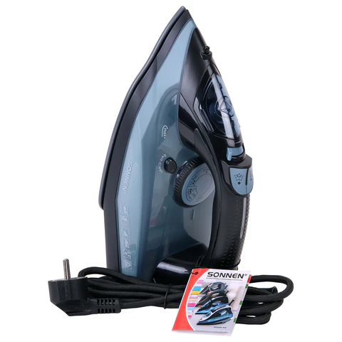 Утюг паровой SONNEN SI-2099, 2400 Вт, керамическое покрытие, антикапля, антинакипь, синий, 456996 - МСК «Форвард»