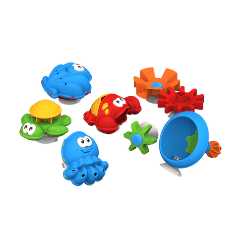 Игрушки для ванны в наборе, пластиковые, 6 шт., НОРДПЛАСТ, 741 666457 - МСК «Форвард»