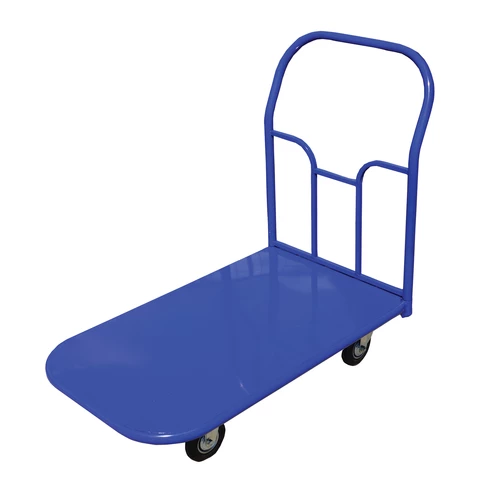 Тележка грузовая платформенная 4-х колесная ТП5 (грузоподъемность - 450 кг, колеса на литой резине D=160 мм) 602292 - МСК «Форвард»