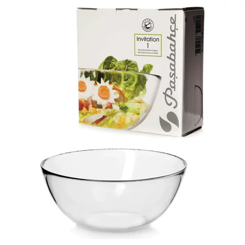 Салатник большой, 215 мм, стекло, PASABAHCE "ИНВИТЕЙШН", фирменная подарочная упаковка, 10342 700582