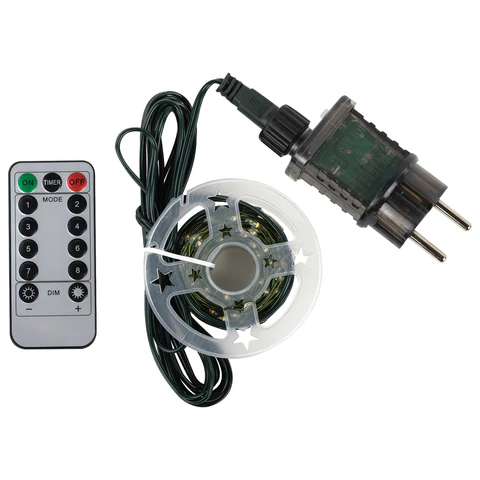 Электрогирлянда-нить уличная "Роса" IP44, 35 м, 1000 LED, теплый белый, 220V, контроллер, ЗОЛОТАЯ СКАЗКА, 591359 - МСК «Форвард»