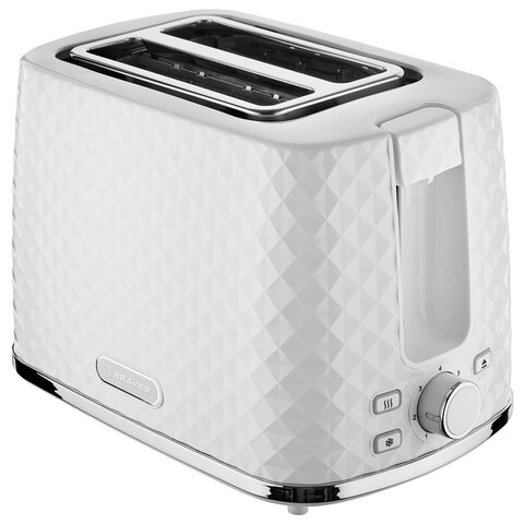 Тостер BRAYER BR2101, 930 Вт, 2 тоста, 7 режимов, пластик, белый 456605 - МСК «Форвард»