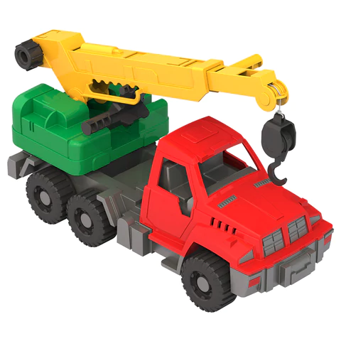 Машина игрушечная КРАН "Строитель", пластиковая, 34x14,5x17 см, НОРДПЛАСТ, 148 666484 - МСК «Форвард»