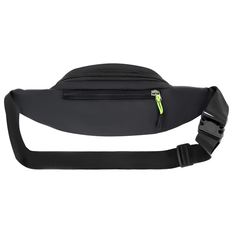 Сумка на пояс HEIKKI PROMPT (ХЕЙКИ), 2 отделения, регулируемый ремень, карман-антивор, черная, 37х14х5 см, 273928 - МСК «Форвард»