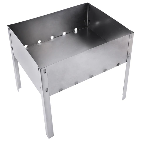 Мангал сборный стальной, размер 300х240х300 мм, в пленке, 701722 - МСК «Форвард»