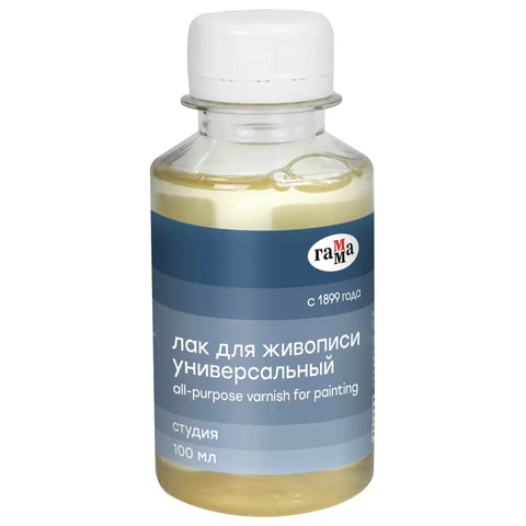 Лак универсальный ГАММА "Студия", в банке, 100 мл, 909216  191621
