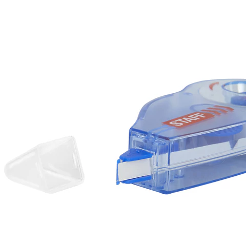 Корректирующая лента STAFF PROFIT, 5 мм х 6 м, механизм перемотки, корпус голубой, блистер, европодвес, 271254 - МСК «Форвард»