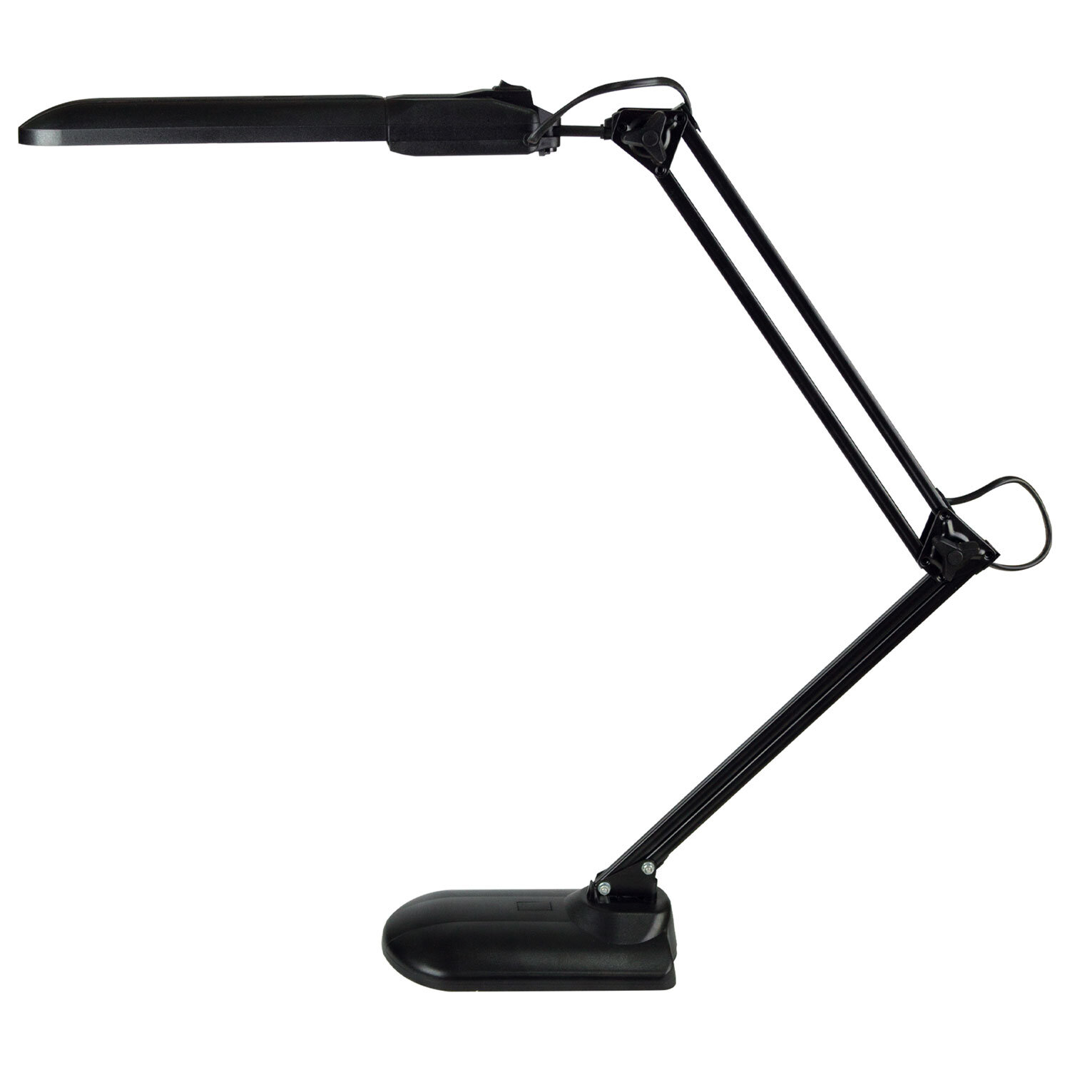 Настольная лампа светильник Трансвит Дельта + на подставке, ЛЮМИНИСЦЕНТНАЯ, цоколь 2G7, 11 Вт, чёрный 236640