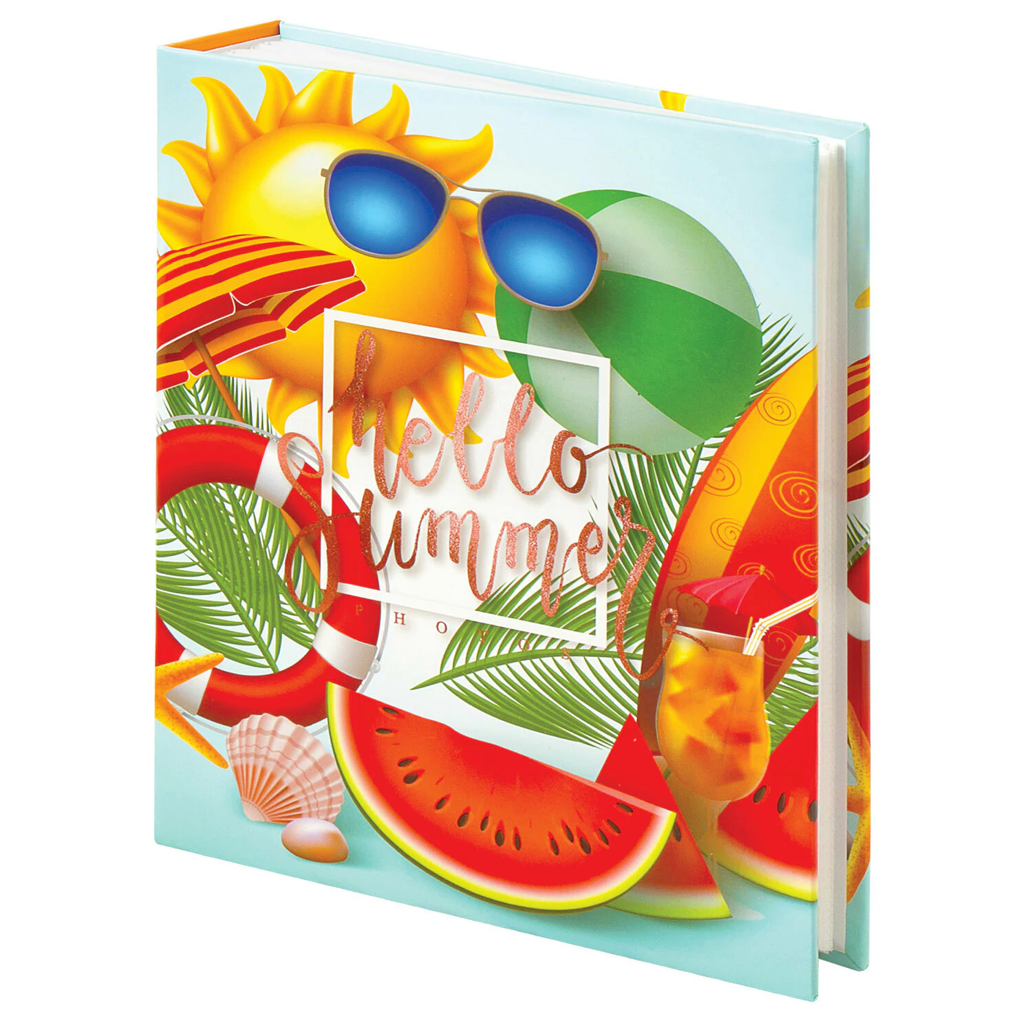 Фотоальбом BRAUBERG "Здравствуй, лето" на 200 фото 10*15см, твердая обложка, термосварка, 391170