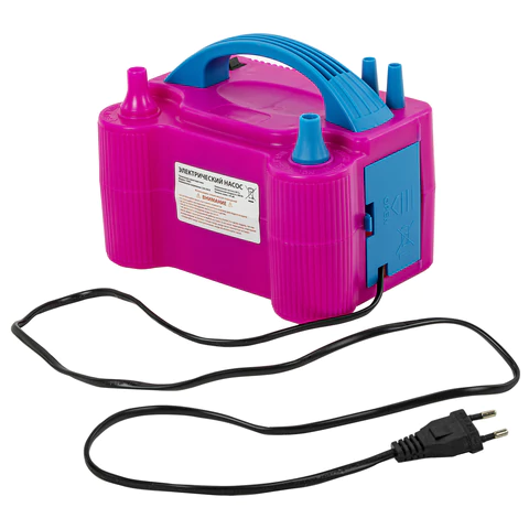 Насос ЭЛЕКТРИЧЕСКИЙ для воздушных шаров, 220 V, 600 W, BRAUBERG KIDS, 591902 - МСК «Форвард»