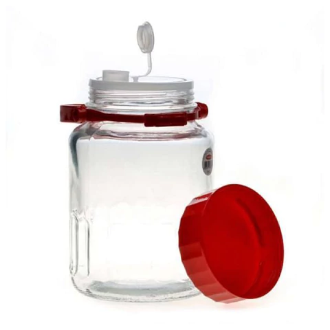 Банка герметичная с красной крышкой, объем 5000 мл, стекло, PASABAHCE "ХАРВЕСТ", 80007СЛ1 700562 - МСК «Форвард»