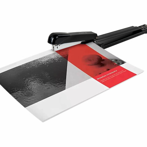 Степлер брошюровочный №24/6, 26/6 STAFF "Manager", до 25 листов, черный, 272753 - МСК «Форвард»