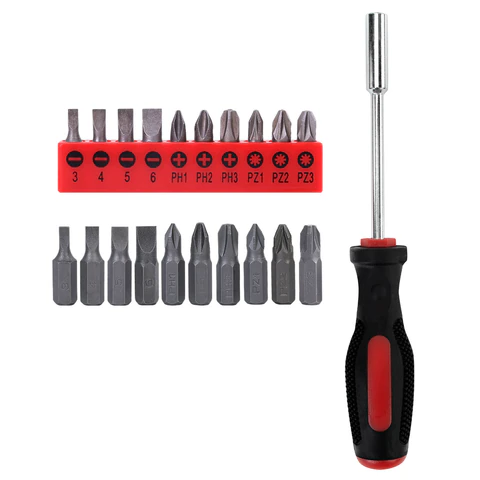 Набор инструментов столярно-слесарный, 14 предметов, пластиковый бокс, ГРАНДМАСТЕР, 671324 - МСК «Форвард»