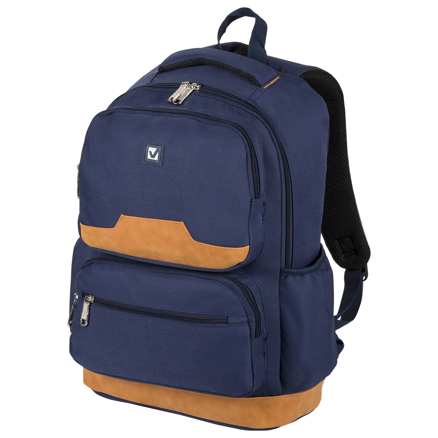 Рюкзак BRAUBERG STATES универсальный, карман-антивор, Bronx, темно-синий, 46х31х14 см, 226349