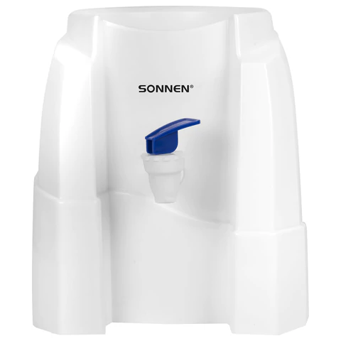 Кулер-водораздатчик БЕЗ НАГРЕВА И ОХЛАЖДЕНИЯ, SONNEN TS-01W, настольный, 1 кран, белый, 456175 - МСК «Форвард»