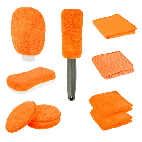 Набор для мойки авто 10 в 1, оранжевый, СУМКА ДЛЯ ХРАНЕНИЯ В КОМПЛЕКТЕ, DASWERK (ДАСВЕРК), 609483 - МСК «Форвард»