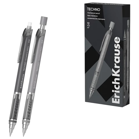 Карандаш механический с автоматической подачей грифеля 0,9 мм, ERICH KRAUSE "Techno", HB, 56014 182139 - МСК «Форвард»