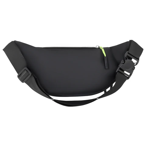 Сумка на пояс HEIKKI PROMPT (ХЕЙКИ), 2 отделения, регулируемый ремень, карман-антивор, черная, 37х14х5 см, 273928 - МСК «Форвард»
