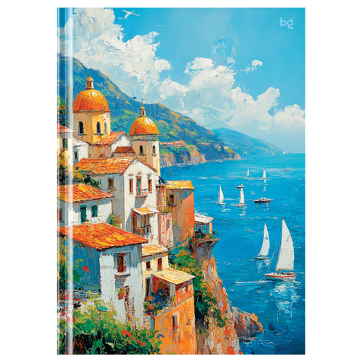 Бизнес-блокнот А5, 80л., евроформат, BG "Горы у моря", глянцевая ламинация ББ5т80_лг 09328 380116
