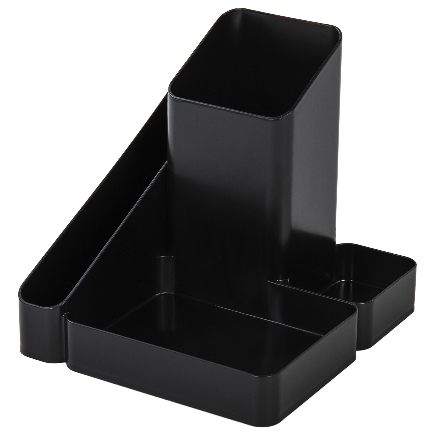 Подставка-органайзер "Имидж", 115*122*111 мм, 4 отделения, черная, ОР31 238097