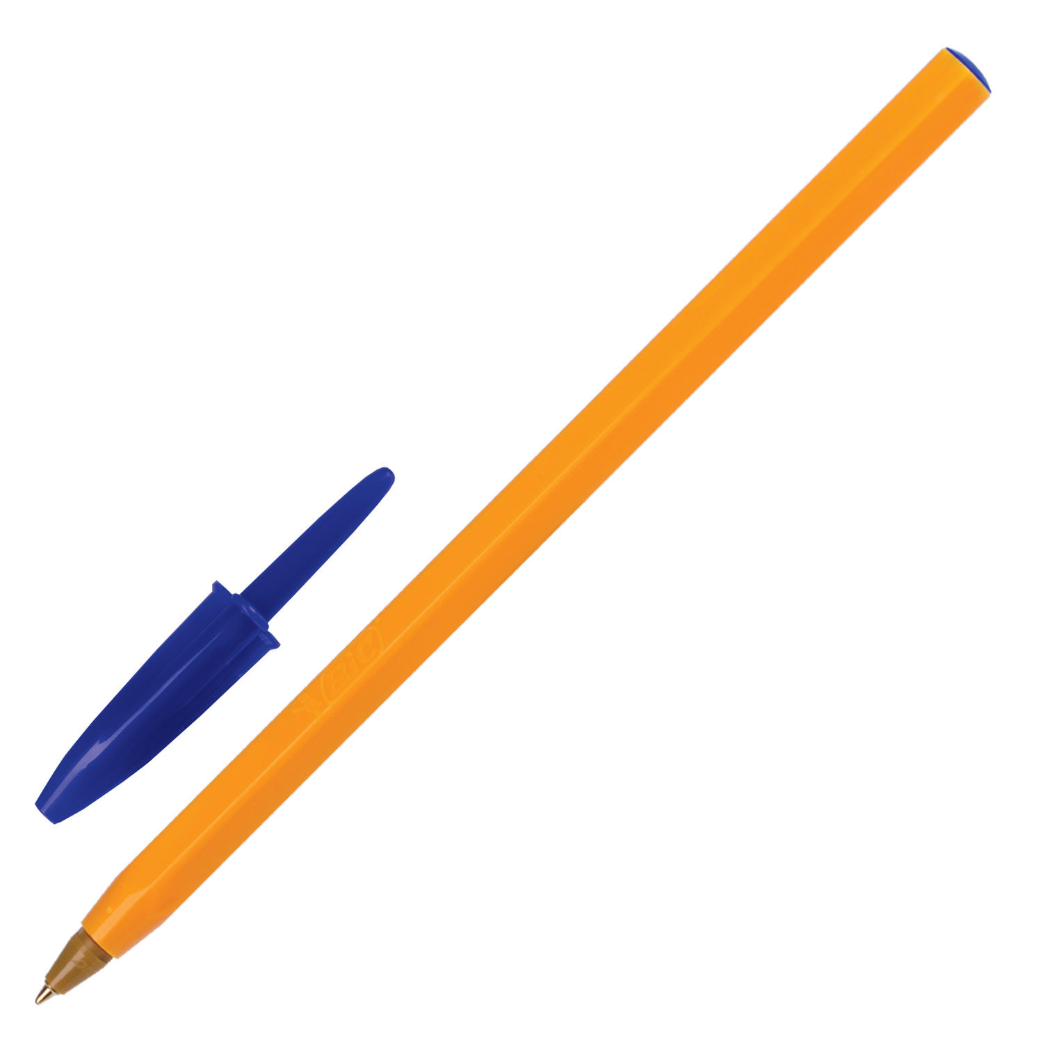 Ручка шариковая BIC Orange, СИНЯЯ, корпус оранжевый, узел 0,8мм, линия письма 0,3мм, 8099221 140057