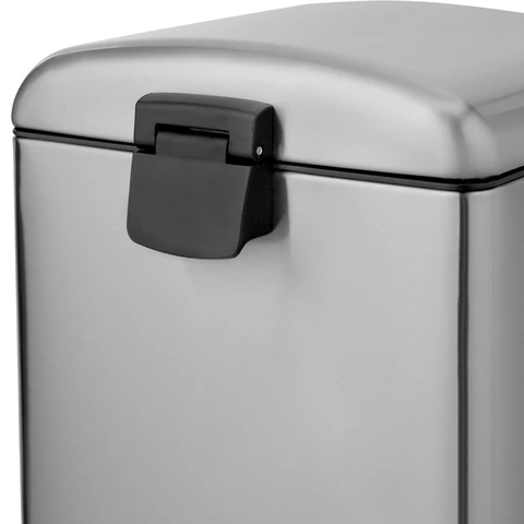 Ведро мусорное с педалью 6 л, крышка с доводчиком, стальное, БЕЗ ОТПЕЧАТКОВ, LAIMA ULTRA, 701567 - МСК «Форвард»