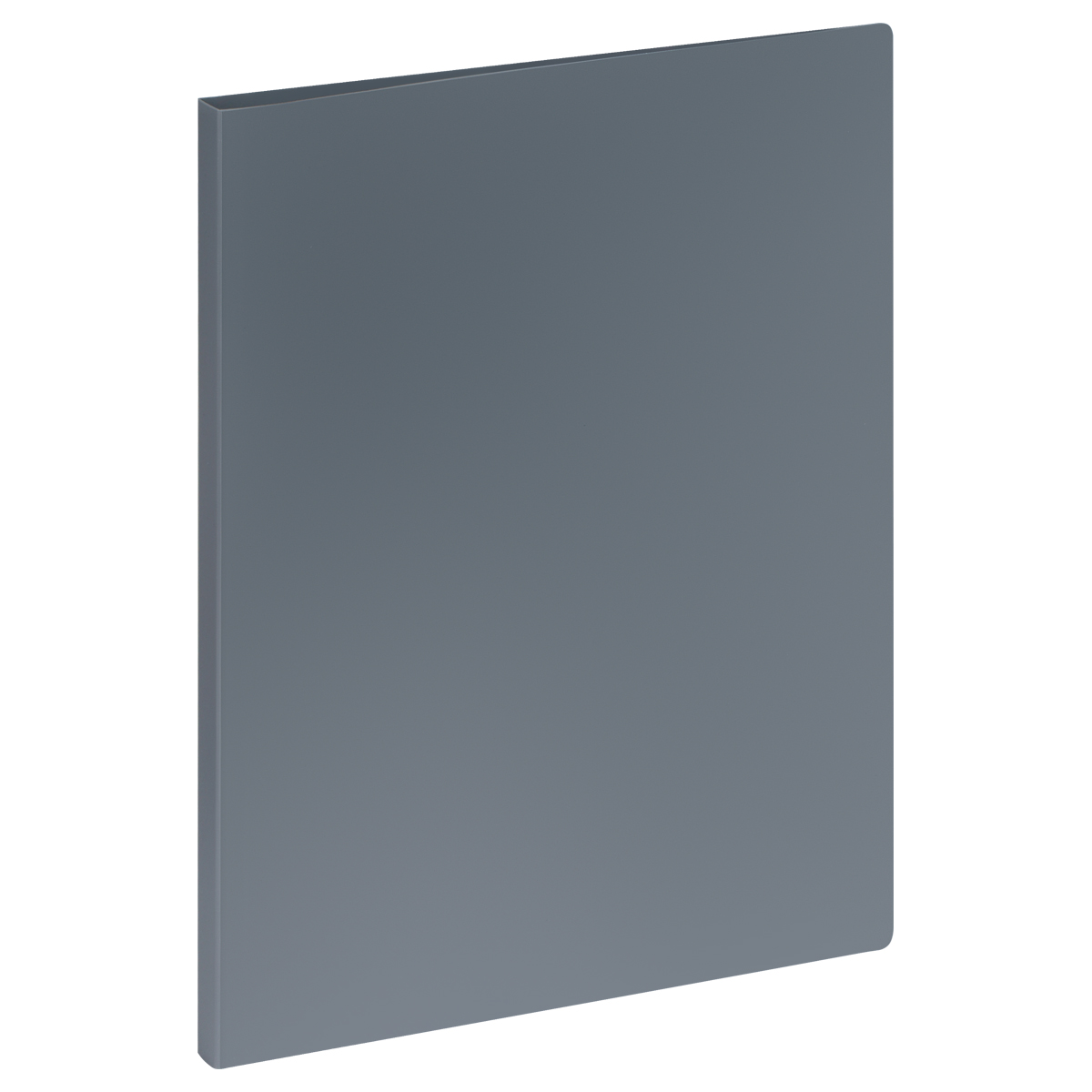 Папка с пружинным cкоросшивателем СТАММ А4, 14мм, 500мкм, пластик, серая ММ-30667 355642