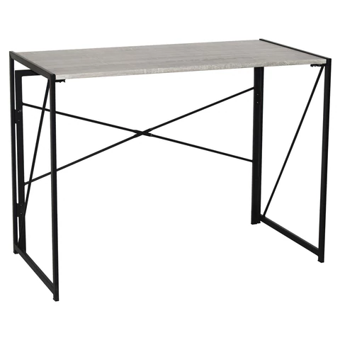 Стол на металлокаркасе BRABIX LOFT CD-002 (ш1000*г500*в750мм), складной, цвет дуб антик, 641213