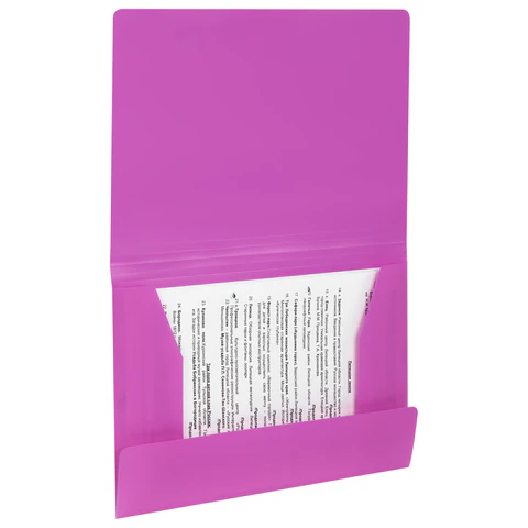Папка на резинках А4 BRAUBERG PIXEL, фиолетовая, до 300 листов, 0,5 мм, 273042 - МСК «Форвард»