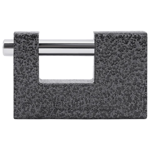 Замок навесной чугунный 90 мм "Гаражный" с полимерным покрытием, 3 ключа, RABBITEX (РАББИТЕКС), 671303 - МСК «Форвард»