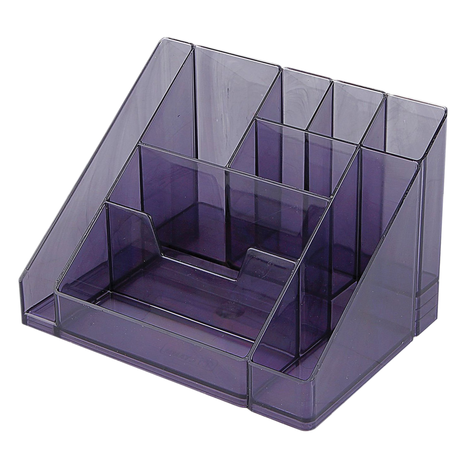 Подставка-органайзер "Каскад", 115*160*105 мм, 9 отделений, тонированная серая, СТАММ ОР14  235825