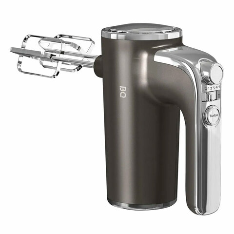 Миксер BQ (БИ-КЬЮ) MX420, 500 Вт, 5 скоростей, 2 венчика, 2 крюка для теста, серый, 86193215 457502 - МСК «Форвард»