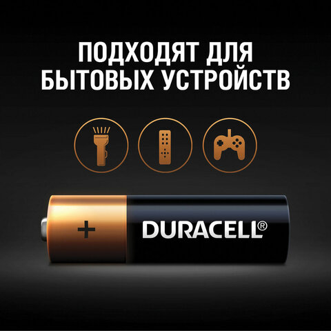 Батарейки КОМПЛЕКТ 24 шт., DURACELL Basic ОРИГИНАЛ, АА (LR6, 15А), алкалиновые, пальчиковые, Б0064986 456993 - МСК «Форвард»