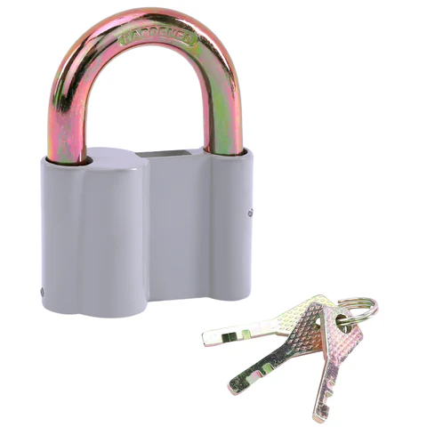 Замок навесной алюминиевый 60 мм "Стандарт", 3 ключа, RABBITEX (РАББИТЕКС), 671304 - МСК «Форвард»