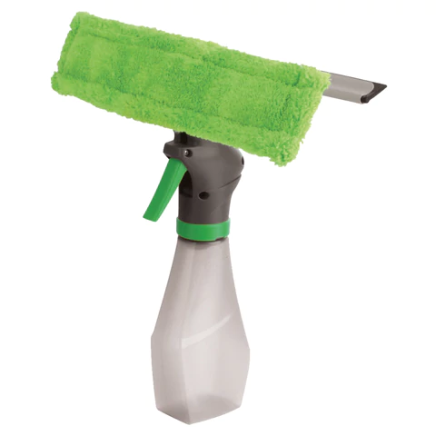 Окномойка "3 в 1": насадка из микрофибры, сгон, рукоятка-флакон с распылителем, 26х25,5х10 см, YORK, 84040 608412  - МСК «Форвард»