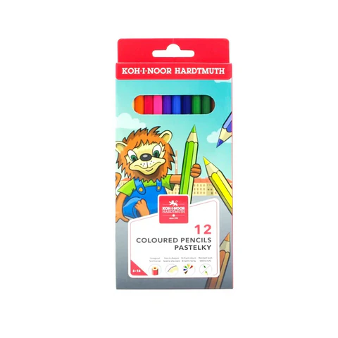 Карандаши цветные KOH-I-NOOR "LION", 12 цветов, 2,8 мм, европодвес, 3552/12, 3552012034KS 182174 - МСК «Форвард»