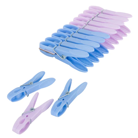 Прищепки бельевые 7,3 см, КОМПЛЕКТ 10 штук, пластик, ассорти, PRIMILA (ПРИМИЛА) CLASSIC, 700516 - МСК «Форвард»