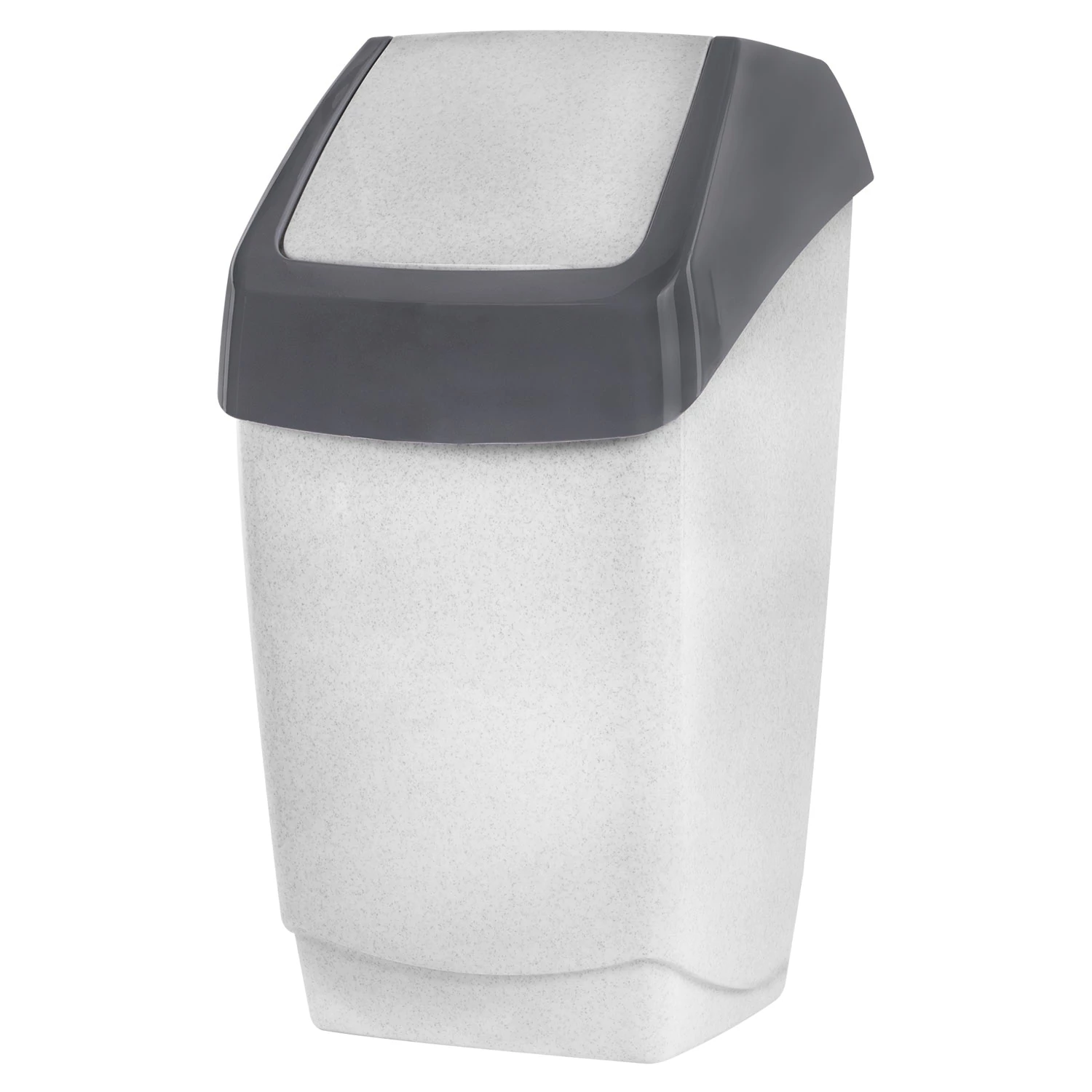 Ведро-контейнер 25л С КРЫШКОЙ (качающейся), для мусора,"ХАПС" (в55*ш30*г28см), серое, IDEA, М 2472 600274