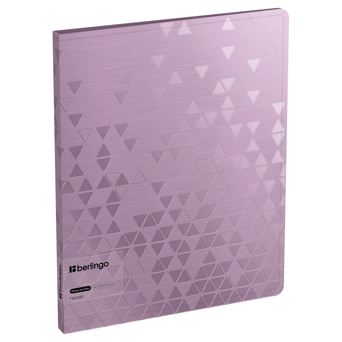 Папка c зажимом Berlingo "Metallic" А4, 17мм, 1000мкм, сиреневый металлик, с внутр. карманом FSc_A4395 352475
