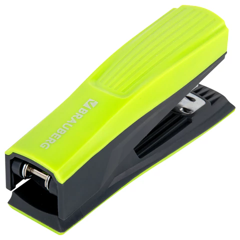 Степлер №24/6, 26/6 BRAUBERG "SUPER", до 30 листов, зелено-черный, 272741 - МСК «Форвард»