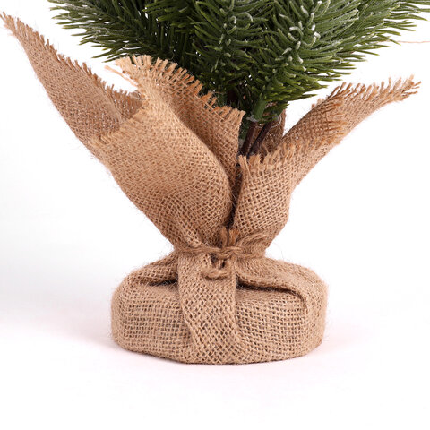 Ель новогодняя искусственная настольная 50 см, заснеженная, с шишками, литой ПЭТ, ЗОЛОТАЯ СКАЗКА, 592011 - МСК «Форвард»