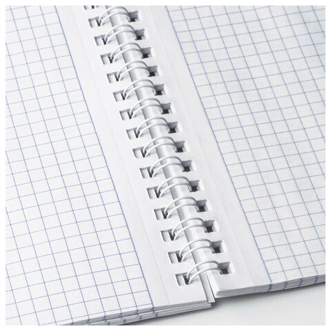 Блокнот А5 (146х206 мм), 80 л., гребень, картон, жесткая подложка, клетка, BRAUBERG, "Marble", 114386 - МСК «Форвард»