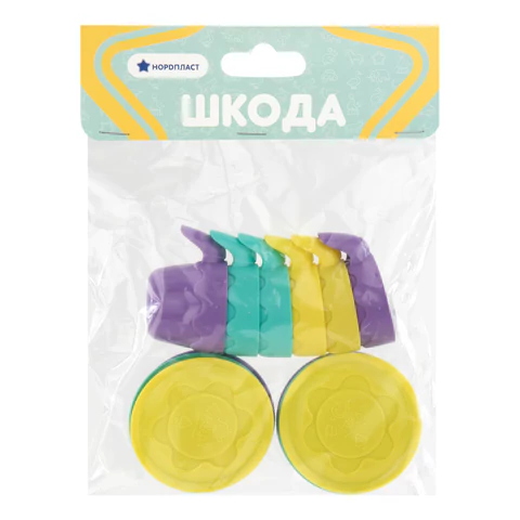 Набор игрушечной посуды 12 предметов: 6 чашек, 6 блюдец, пластиковый, цвета ассорти, НОРДПЛАСТ, ШКД04 666464 - МСК «Форвард»