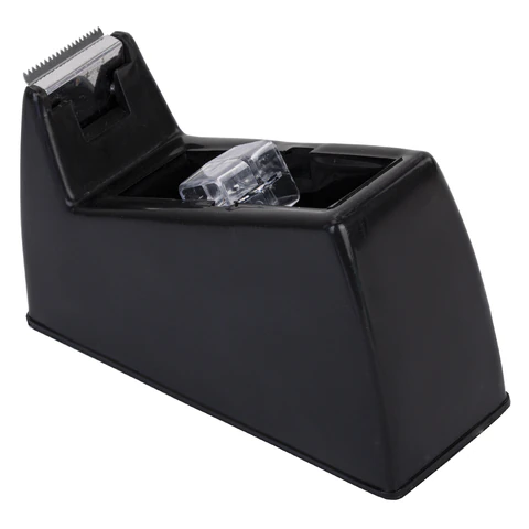 Диспенсер для клейкой ленты шириной до 26 мм, ЧЕРНЫЙ (лента в подарок!), утяжеленный большой, BRAUBERG, 701459 - МСК «Форвард»