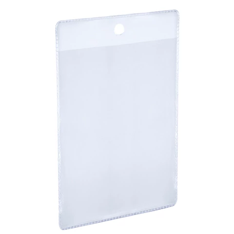 Карман информационный подвесной, ценникодержатель А6, КОМПЛЕКТ 50 шт., ПВХ, BRAUBERG, 291286 - МСК «Форвард»