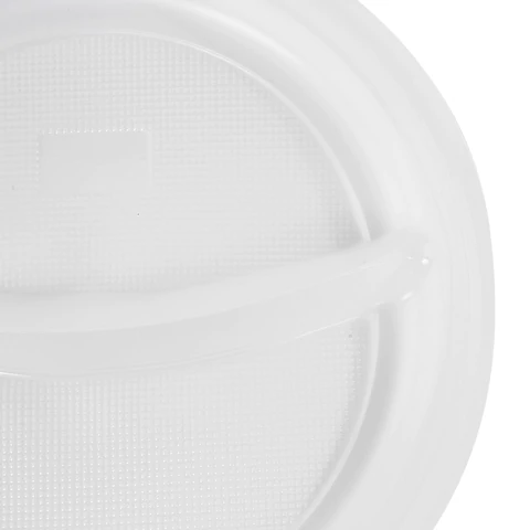 Одноразовые тарелки 2-х секционные КОМПЛЕКТ 100 шт. 220 мм, белые, ПП, холодное/горячее, LAIMA СТАНДАРТ, 608768 - МСК «Форвард»