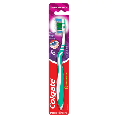 Зубная щетка COLGATE "Зиг заг", средней жесткости, 7610196003544 609064 - МСК «Форвард»
