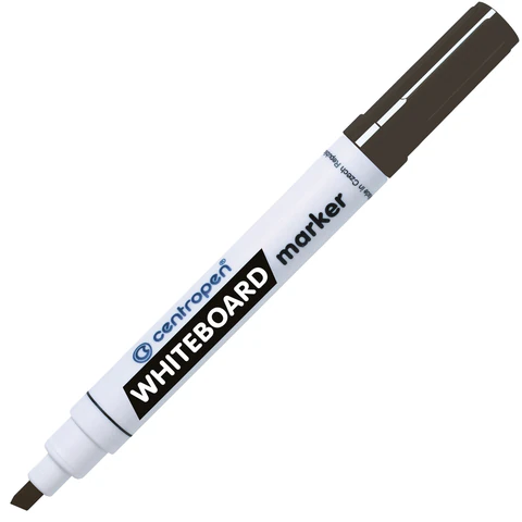 Маркер стираемый для белой доски ЧЕРНЫЙ CENTROPEN "Dry-Wipe", 8569, наконечник 1-4,5 мм, 585690112 152677 - МСК «Форвард»
