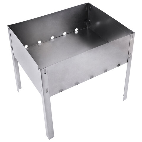 Мангал сборный стальной, размер 300х240х300 мм, в пленке, 701722 - МСК «Форвард»